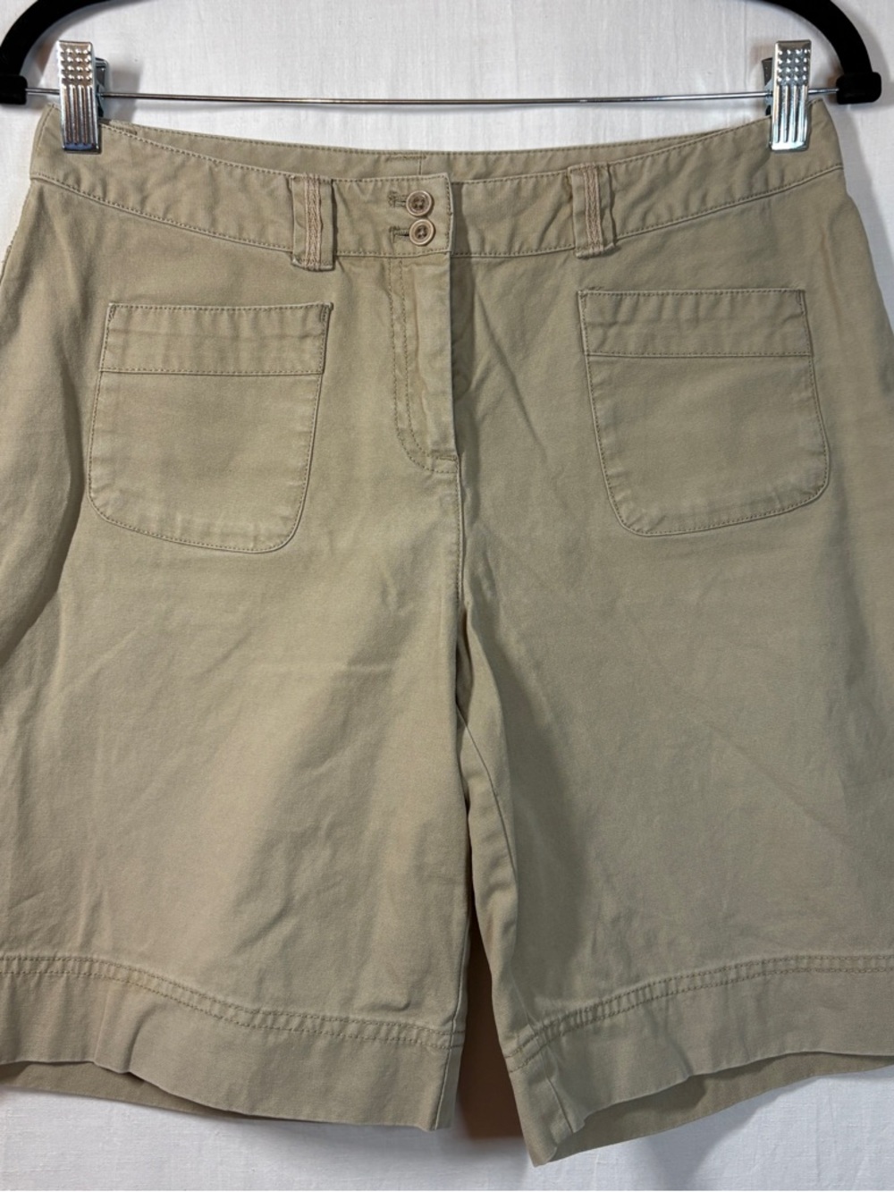J. Jill Khaki Tan Bermuda Shorts
